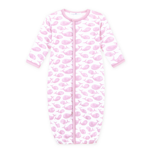 Magnolia Baby Azure Whales Print Converter Pink
