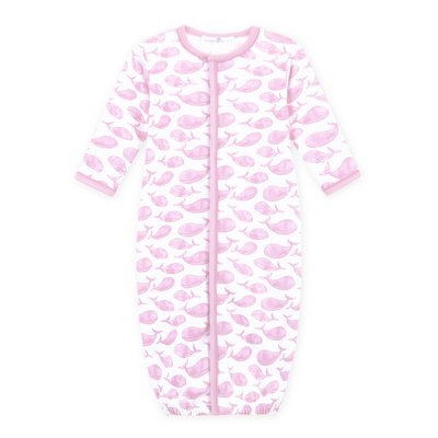 Magnolia Baby Azure Whales Print Converter Pink