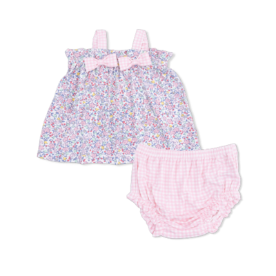 Angel Dear Elizabeth's Garden - Top with Bows and Ruffle Leg Bloomer