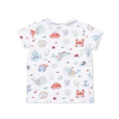 Angel Dear Sailor Sea Creatures - Crew Neck Tee with Casual Short