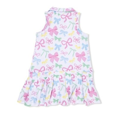 Angel Dear Sweet Bows - Polo Tennis Dress with Cartwheel Short