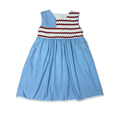 Whimsy Bay Ric Rac & Stars Dress
