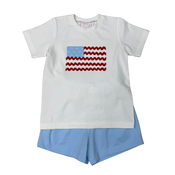 Whimsy Bay Ric Rac & Stars Boy Short Set