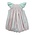 Delaney Pink Gingham White Eyelet Smocked Angel Wing Bishop Bubble