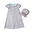 Delaney Pink Batiste Daygown w/ White Smocked Ruffle Collar