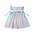 Delaney Pink Knit Gingham Smocked Princess Dress