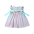 Delaney Pink Knit Gingham Smocked Princess Dress