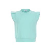 Pleat Collection Olivia Top Turquoise