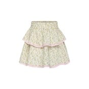 Pleat Collection Parker Skort Cream Ditsy