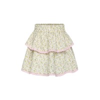 Pleat Collection Parker Skort Cream Ditsy