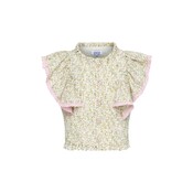 Pleat Collection Posie Top Cream Ditsy