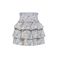 Pleat Collection Sally Skirt Coral Floral