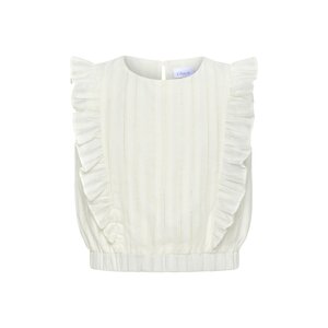 Pleat Collection Rowan Top White/Gold