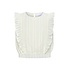 Pleat Collection Rowan Top White/Gold