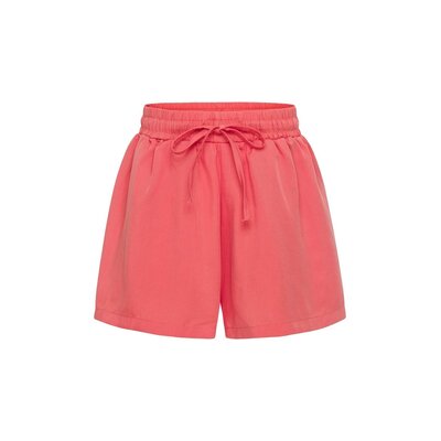 Pleat Collection Remi Shorts Hot Coral