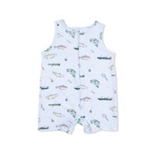 Angel Dear Fishing - Sleeveless Shortie Romper