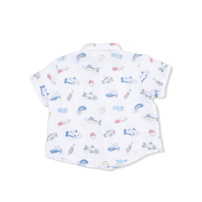 Angel Dear Fishing Lures - Polo Button Up with Casual Short