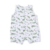 Angel Dear Crayon Alligators - Sleeveless Shortie Romper