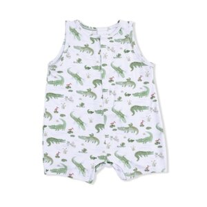 Angel Dear Crayon Alligators - Sleeveless Shortie Romper