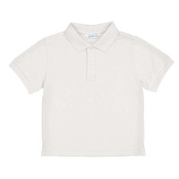 Mayoral White Basic Short Sleeve Polo