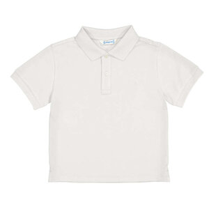 Mayoral White Basic Short Sleeve Polo