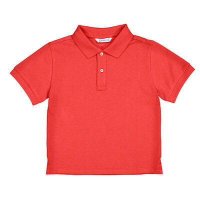 Mayoral Red Basic Short Sleeve Polo