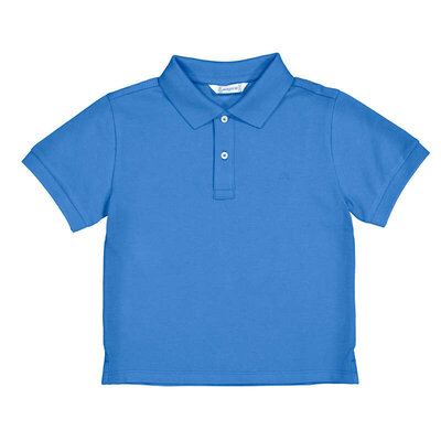 Mayoral Blue Basic Short Sleeve Polo