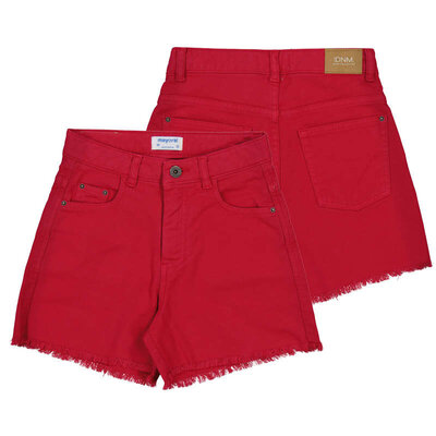 Mayoral Basic Twill Shorts Red