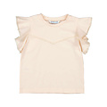 Mayoral S/S T-Shirt Salmon w/ Lace Sleeves