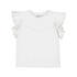 Mayoral S/S T-Shirt White w/ Lace Sleeves