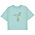 Mayoral S/S Cropped Light Teal Embroidered Hummingbird Shirt