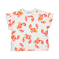 Mayoral Printed White S/S T-Shirt Crabs