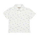 Mayoral White S/S Polo with Sailboats