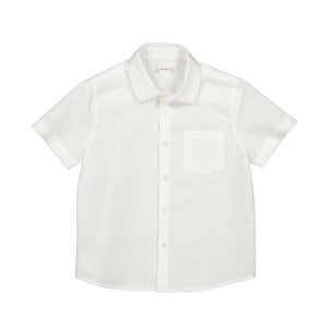 Mayoral Linen S/S Button Up White