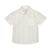 Mayoral Striped Blue and Orange Polo