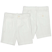 Mayoral Linen White Bermuda Shorts