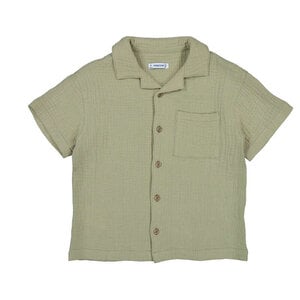 Mayoral Light Olive S/S Linen Shirt