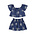 Mayoral Navy Blue Floral Embroidered Set