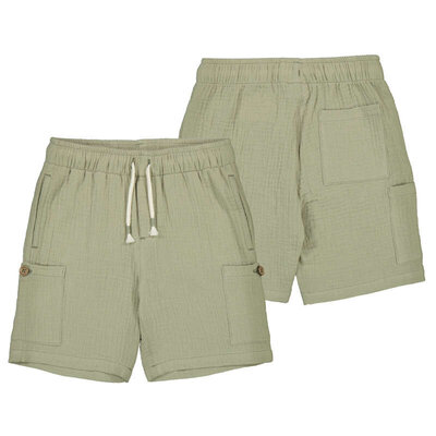 Mayoral Light Olive Linen Shorts