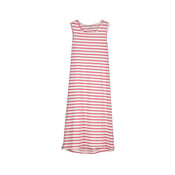 Mayoral Midi Sleeveless Red, Pink, and White Striped Dress