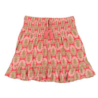 Mayoral Printed Floral Coral and Brown Skirt