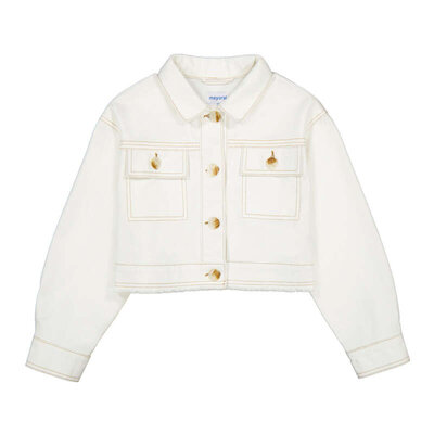 Mayoral Twill Biege Button Jacket
