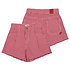 Mayoral Striped Red and White Denim Shorts