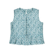 Mayoral Sleeveless Printed Jade Shirt