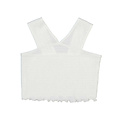 Mayoral Crinkled Knit White Halter Top