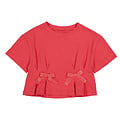 Mayoral S/S Cropped Coral Top with Bows