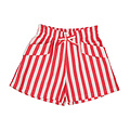 Mayoral Patterned Coral and White Striped Short