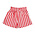 Mayoral Patterned Coral and White Striped Short