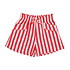 Mayoral Patterned Coral and White Striped Short