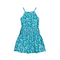 Mayoral Sleeveless Blue and Green Printed Floral Dress